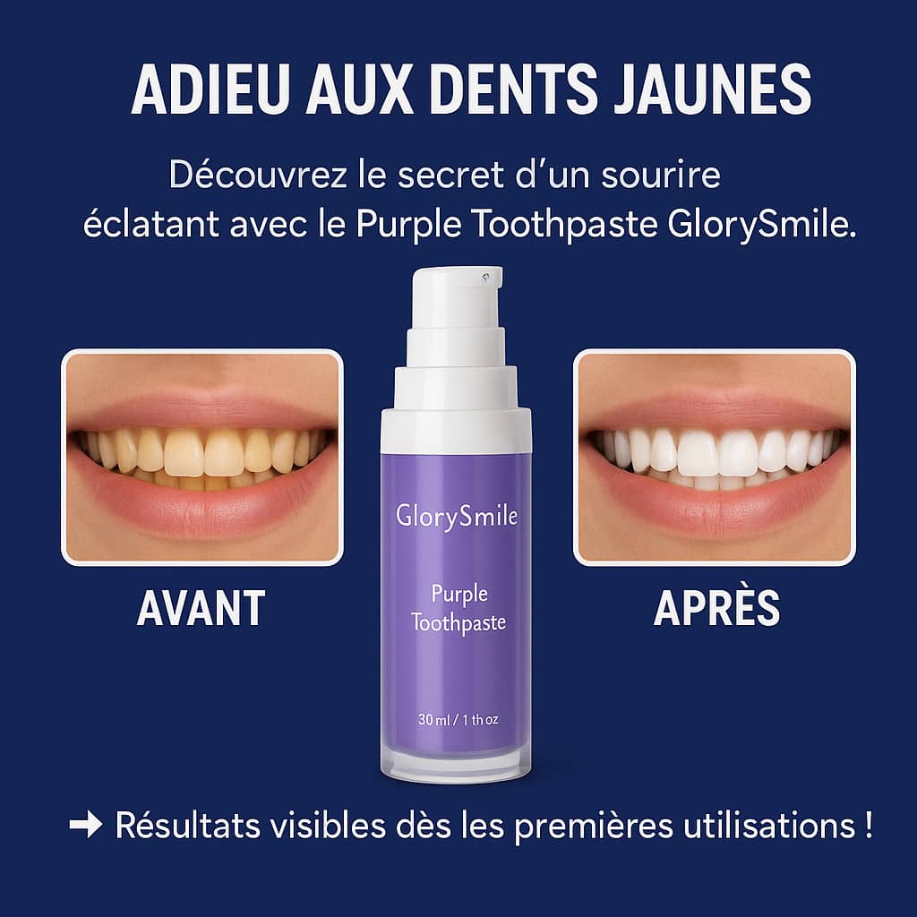GLORYSMILE – Un sourire éclatant dès la première utilisation